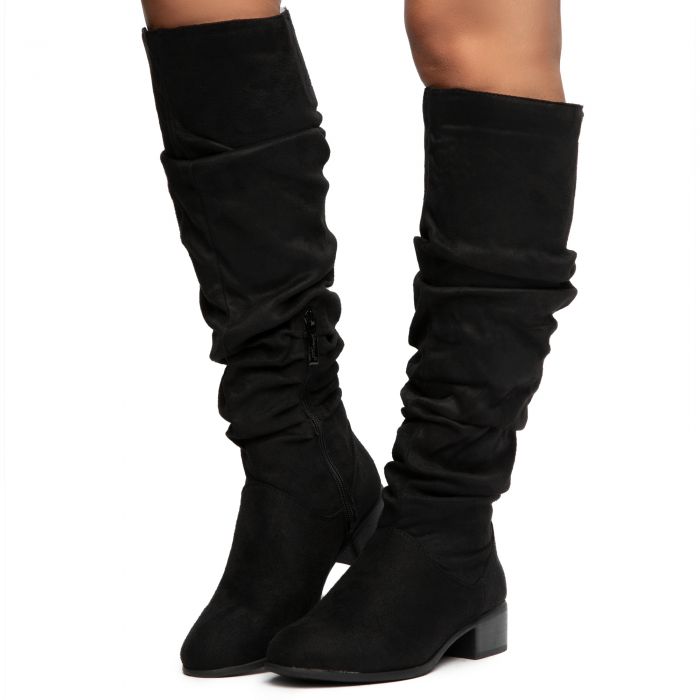 TWIN TIGER FOOTWEAR Trixie-03 Below The Knee Boots TRIXIE-03-BLACK - Shiekh