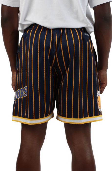 Golden State Warriors Basketball Short Navy/Gold