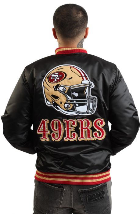 NFL San Francisco 49ers Varsity Jacket  Black