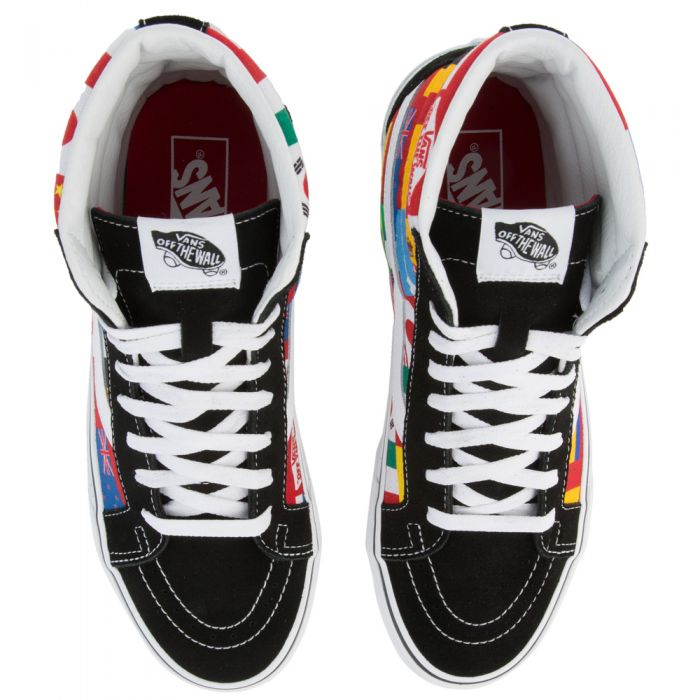 MEN'S VANS SK8-HI REISSUE MULTI/TRUE WHITE