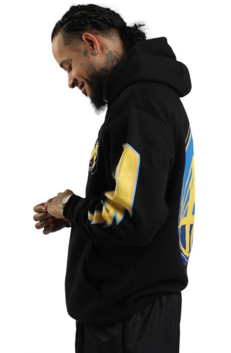 Golden State Warriors Bubble Logo Hoodie  Black