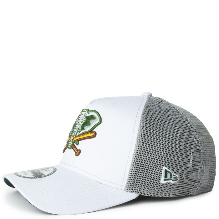 New Era Caps Oakland A's 9FORTY Trucker Hat White