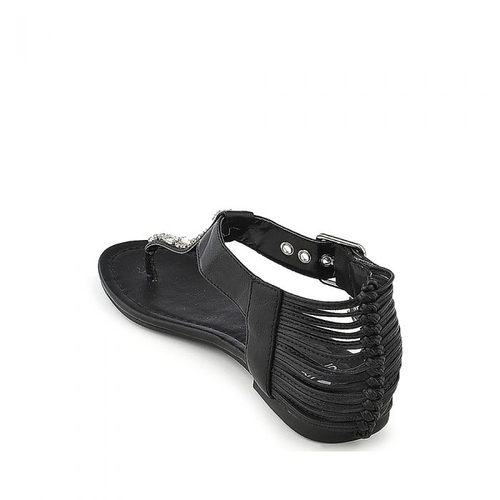 Go-S Flat Sandals Black