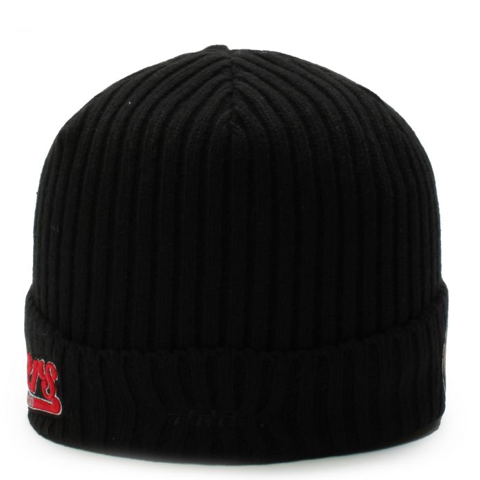 San Francisco 49ers Script Beanie  Black