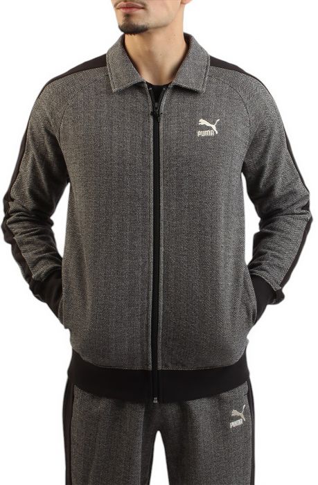 T7 TRACK JACKET PUMA Black/Alpine Snow