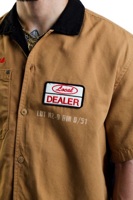 Overnite Artist Button Up Shirt Wheat