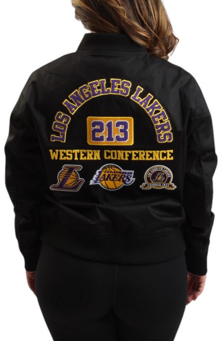 NBA Los Angeles Lakers Area Code Jacket  Black