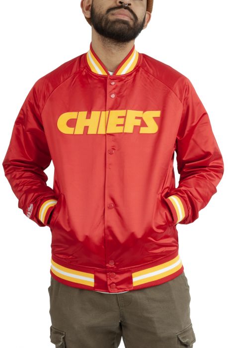 Kansas City Chiefs Lightweight Satin Jacket Red/Gold