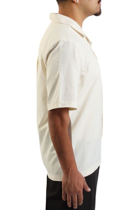 Essentials Seersucker Short Sleeve Shirt Wonder White