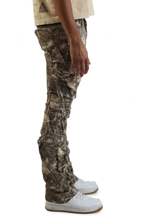 Zip Pocket Cargo Pants  Brush Camo