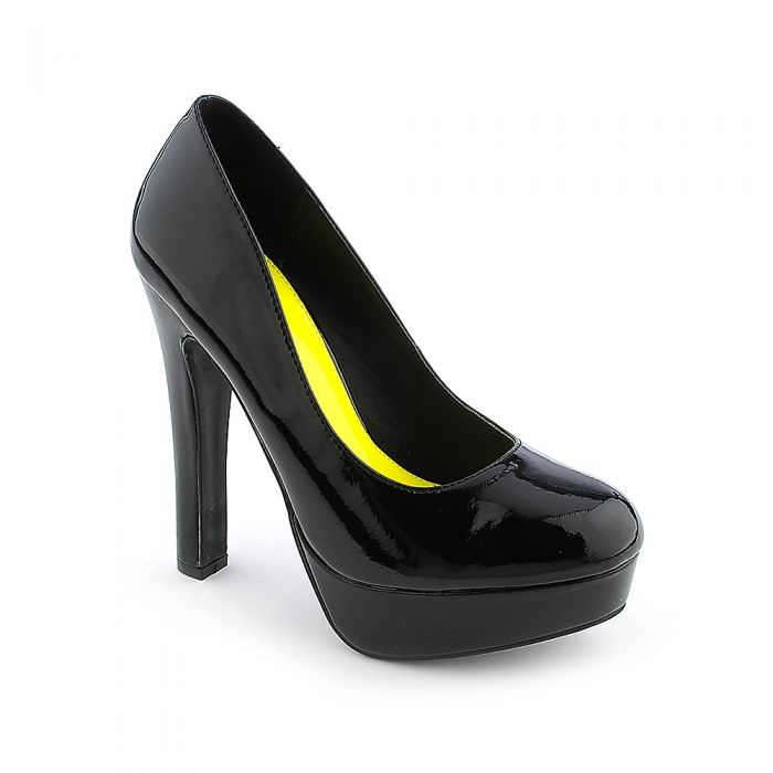 Brita-01G High Heel Dress Shoe Black Patent