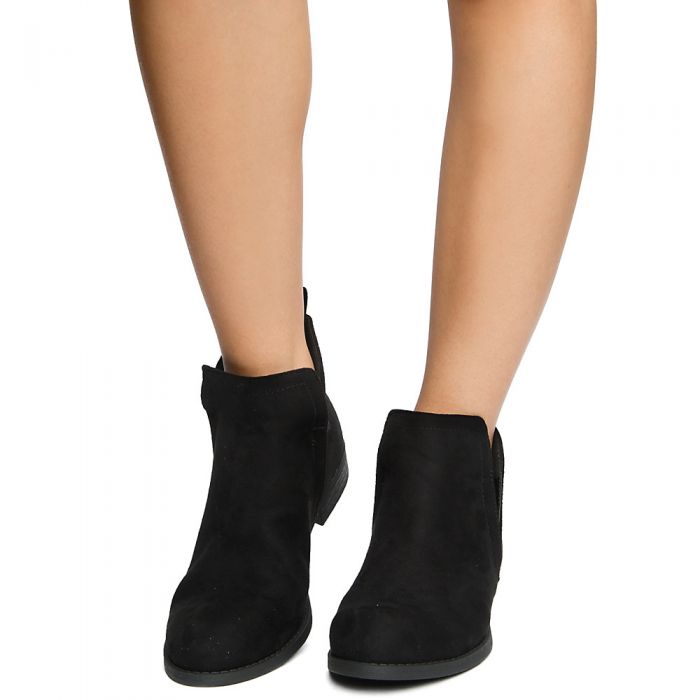 Women's Rudder-S Black SU Ankle Booties BLACK