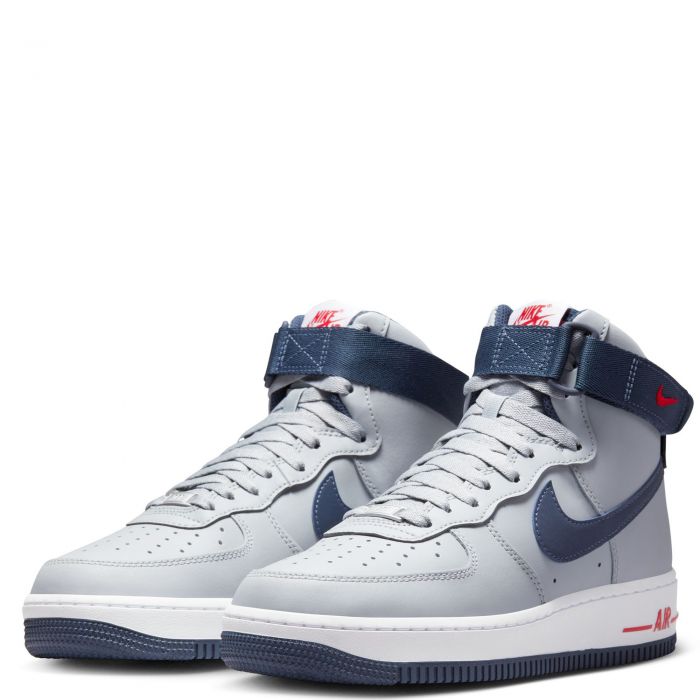 Air Force 1 High Wolf Grey/College Navy-University Red