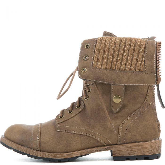 ELEGANT Star-8 Lace-Up Boot STAR-8/TAUPE - Shiekh