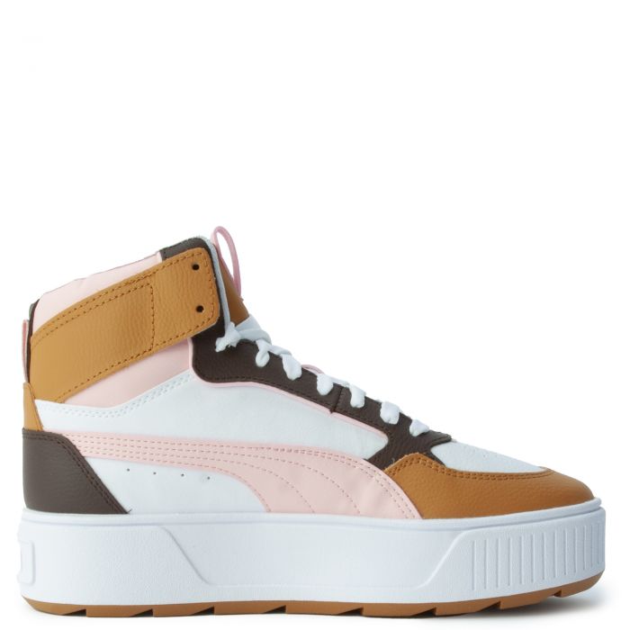 (GS) Karmen Rebelle Mid Coco JR Puma White-Almond Blossom-Dark Chocolate-Desert Tan-Gold