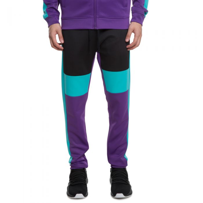 TRACK PANTS PURPLE/BLACK/JADE