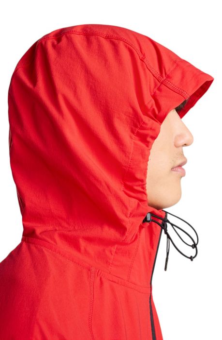  Tech Woven Jacket BLACK/LT CRIMSON/BLACK