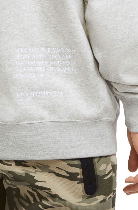 Sportswear Swoosh Pullover Hoodie Grey Heather/White