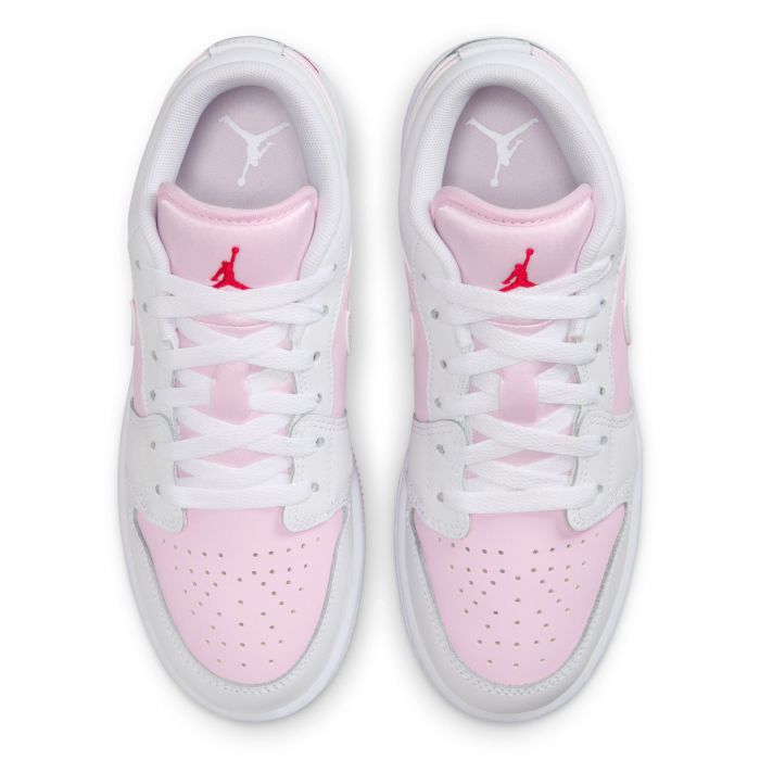 Grade-School Air Jordan 1 Low PINK FOAM /WHITE-FIRE RED