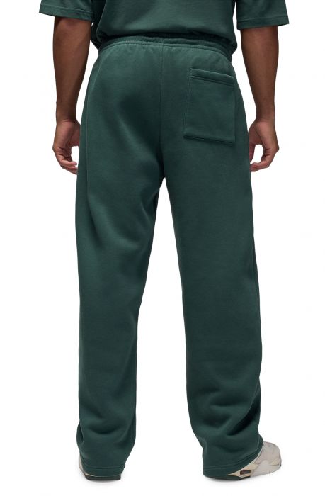 Brooklyn Fleece Oversized Open-Hem Pants Midnight Green/Sail
