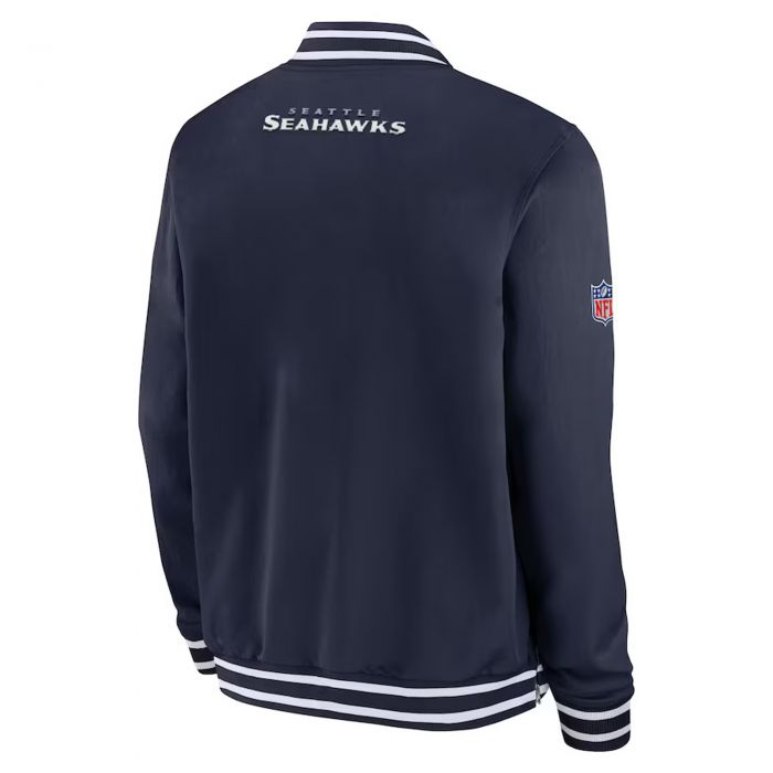 NFL Seattle Seahawks Coaches Bombers Jacket  Blue
