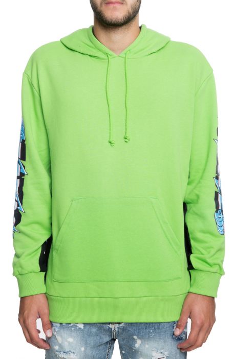 The Electric Waves Hoodie in Green Green