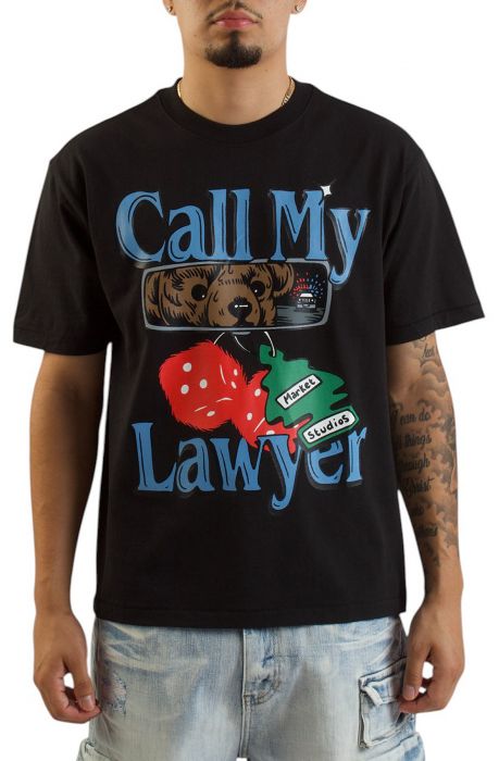 Call My Lawyer Chase T-Shirt  Pirate Black