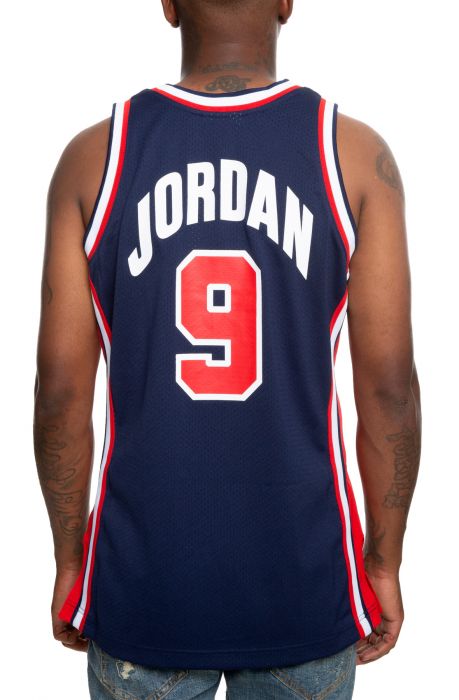 MITCHELL AND NESS Michael Jordan Authentic USA Jersey AJY4GS18414 ...