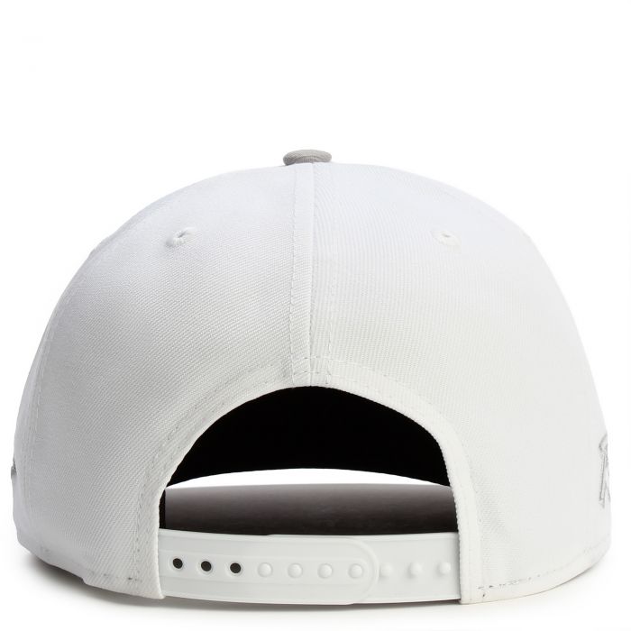 NFL Las Vegas Raiders 950 A-Frame Pre-Curved Snapback White/Grey