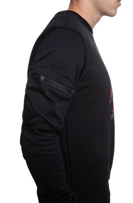 Plaid Knight Crew Black