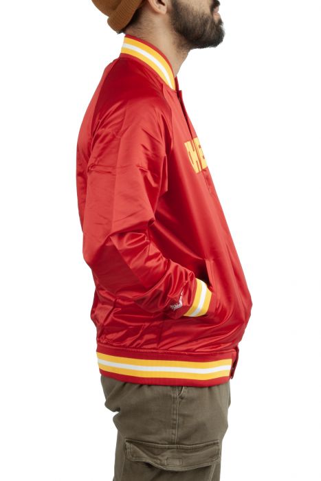 Kansas City Chiefs Lightweight Satin Jacket Red/Gold