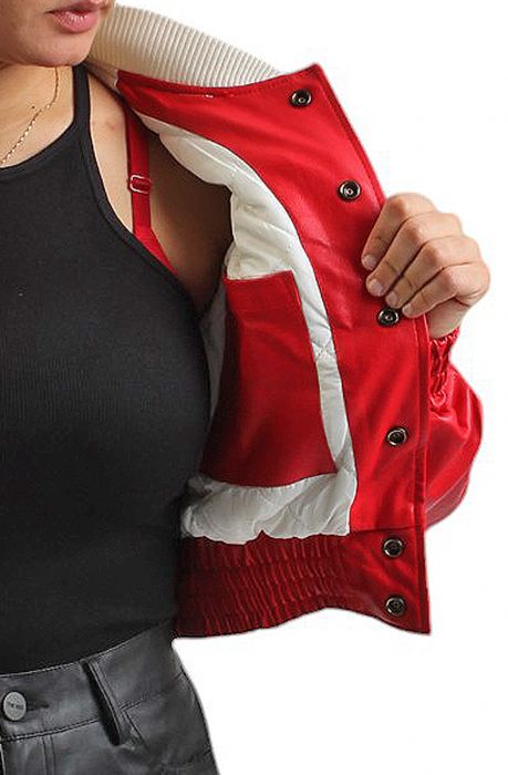 Rodeo Cropped Jacket  Red/White