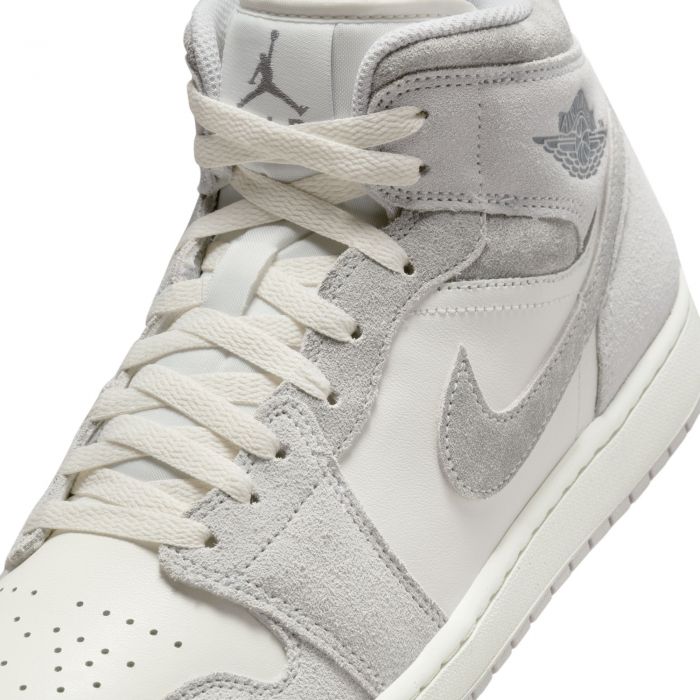 Air Jordan 1 Mid SE Neutral Grey/Smoke Grey-Sail