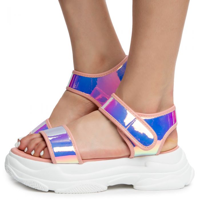 STAR-12 PLATFORM SANDALS BLUSH