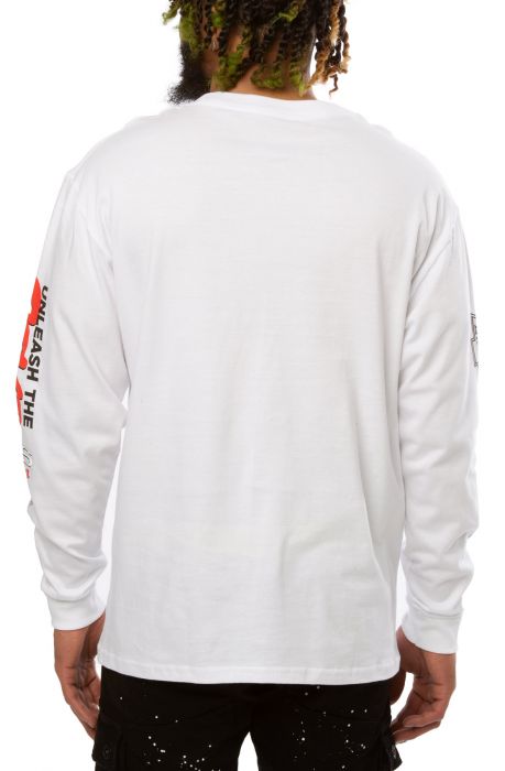 Beast Long Sleeve Tee White