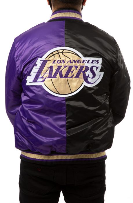 Los Angeles Lakers Jacket Black/Purple/Metallic Gold