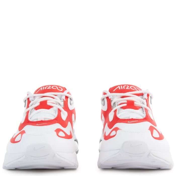 Air Max 200 Whit/University Red-Metallic Silver