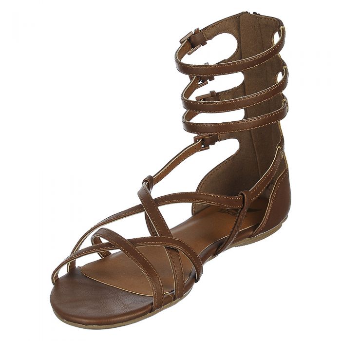 SODA Scota-H Strappy Sandal FD SCOTA-H/TAN - Shiekh