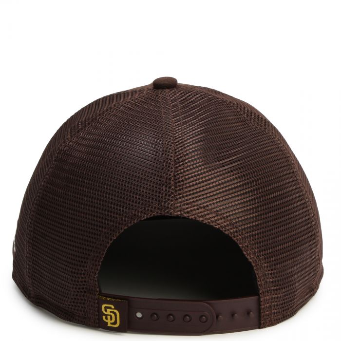 MLB San Diego Padres New Era Mesh Fresh 9FIFTY Snapback Hat Brown