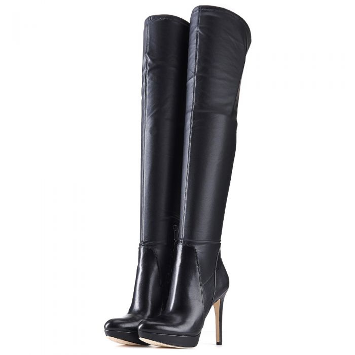 SAM EDELMAN for Women: Amber Knee High Black Boots AMBER BLK - Shiekh