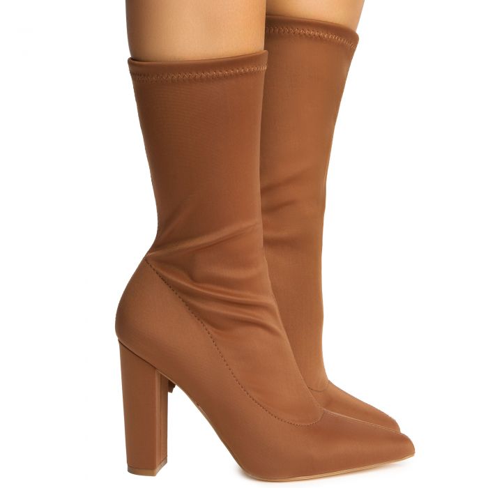 Nordic-2 Neoprene Heel Booties Brown