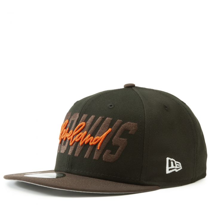 Cleveland Browns 2022 NFL DRAFT Black-Brown Fitted Hat