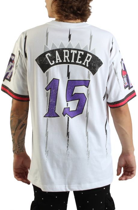NBA Toronto Raptors Vice Carter Playmaker Vintage T-Shirt   White