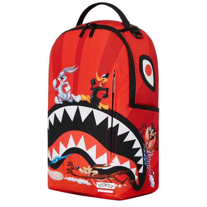 Looney Tunes Shark Run Backpack  Red