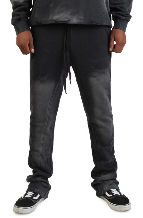 Heavyweight Flaired Sweatpants Acid Black