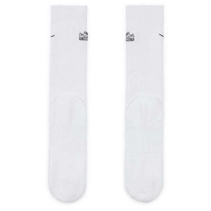 Everyday Plus Cushioned Crew Socks (1 Pair) White/Black