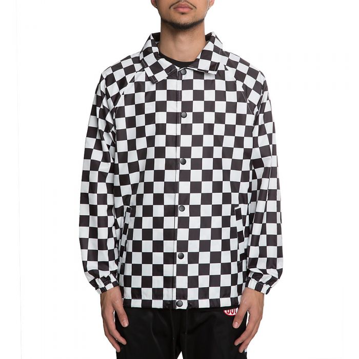 Men's Finish Line Coaches Jacket BLACK/WHITE