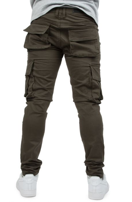 Treyton Cargo Utility Pants Dark Cargo Olive
