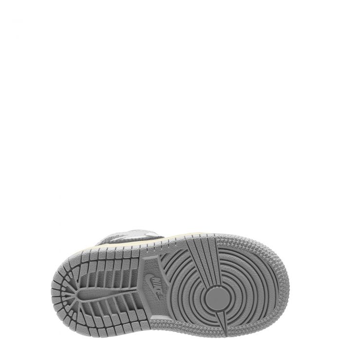 Toddler Jordan 1 Mid SE Neutral Grey/Smoke Grey-Sail