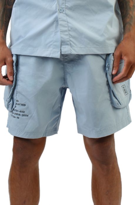 Cargo Utility  Shorts Pale Blue
